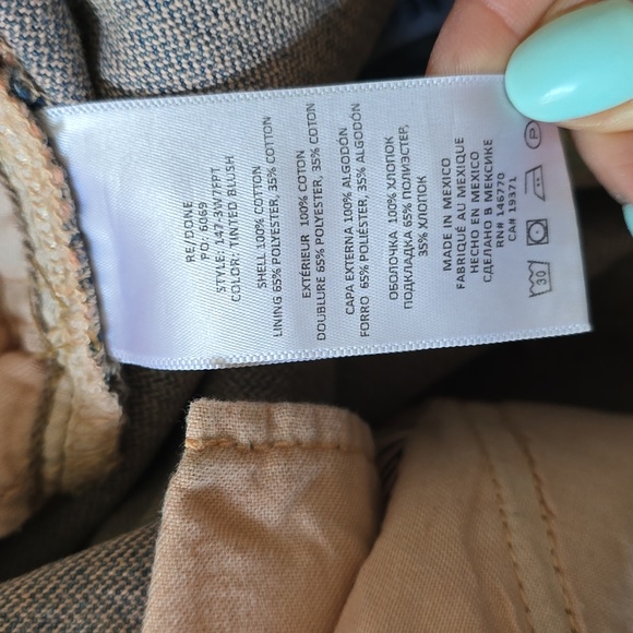 Re/Done High Waist Cropped Flare Edge Jeans Size 29 - Picture 6 of 9